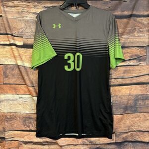 Under Armour Wayland Baptist Pioneers Volleyball Jersey Green Black #30 WBU